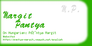 margit pantya business card